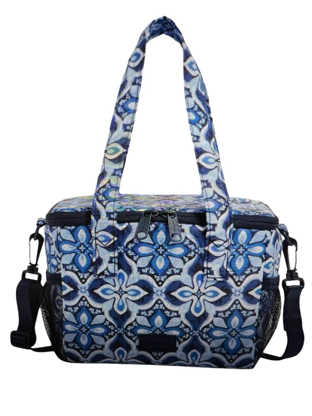 Vera Bradley Blue Floral Mosaic Travel Tote